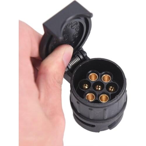 1PC Trailer Truck 13Pin to 7Pin Plug Adapter Converter Tow Bar Socket Connector