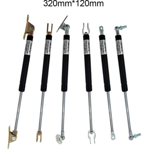 18*8 Rod 120mm Stroke Gas Spring 50N-500N/5kg-50kg Cupboard Hinges Gas Spring Force lift support 320mm Hole Center Distance