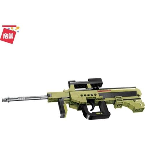 202PCS Enlightenment 4802 Creative 3 Change Jedi Weapon Desert Eagle Pistol Assault Rifle Boy Assembled Building Block Toy Gift