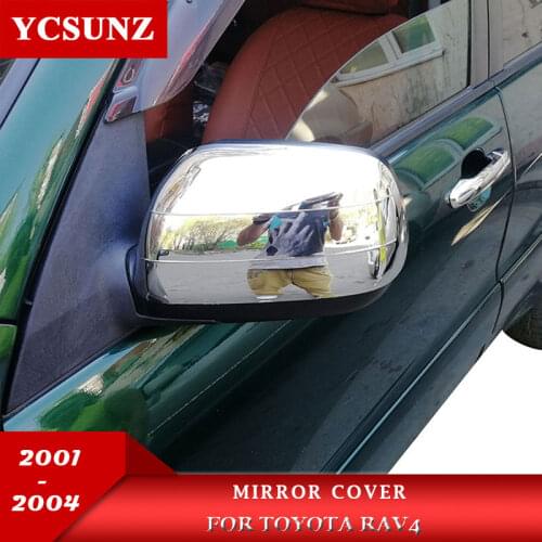 For Toyota Rav4 Accessories That ABS Rav4 Door Rear Side Mirror Cover Housing For Toyota Rav 4 2001 -2005 Self Adhesive Ycsunz