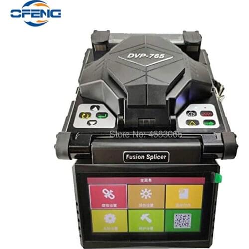 DVP Fusion splicing machine DVP 765 Fiber Optic fusion splicer heater FTTH Optical Fiber ARC Fusion Splicer ,English menu