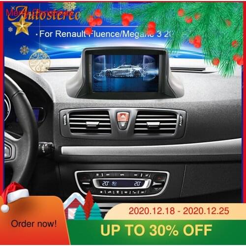 Autostereo Android 10 Car DVD Player For Renault Megane 3/Renault Fluence 2009-2015 Headunit GPS Navigation Radio Tape Recorder