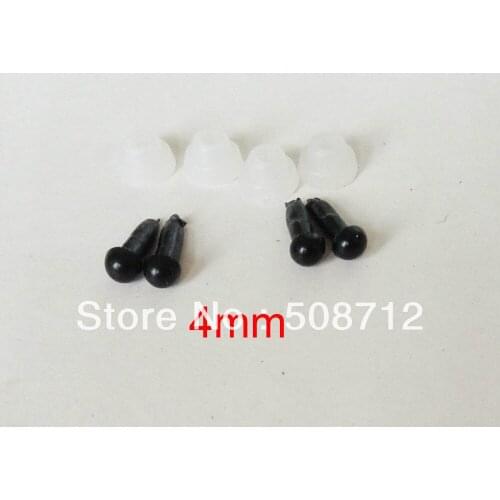 Free shipping!!!Safety Plastic black Eyes Toy Bear Making Components -4mm Dolls eyes/toy eyes