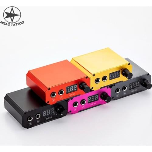 HELLO Portable LCD Dual 2A Tattoo Power Supply Booster Start Powerful For Tattoo Machine Gun Supply