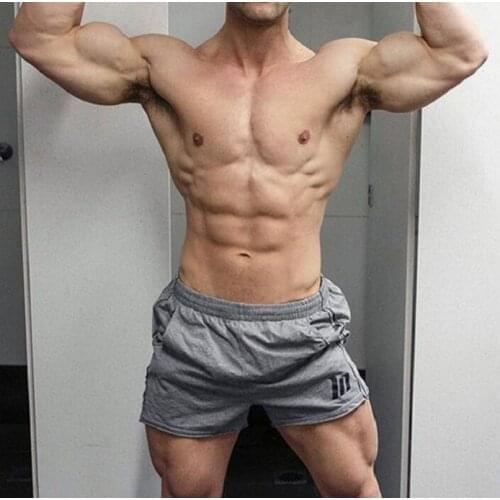 Muscle Brothers Fitness Mens Summer Essential Shorts New Running Training Shot Sports Casual Three-Quarter Pants