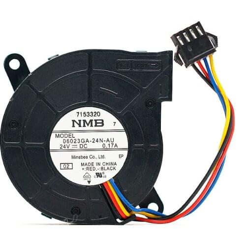 For NMB 06023GA-24N-AU 24V 0.17A 6CM 6020 Four-Wire PWM Projector Turbo Fan