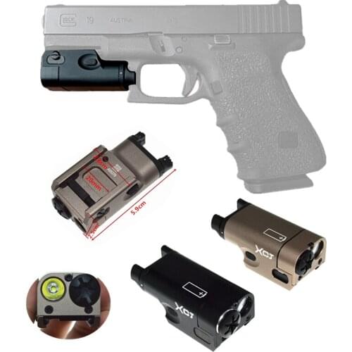 FIRECLUB SF Pistol MINI Light Gun LED Tactical Light Airsoft Military Hunting Flashlight For GLOCK (DE&BK)