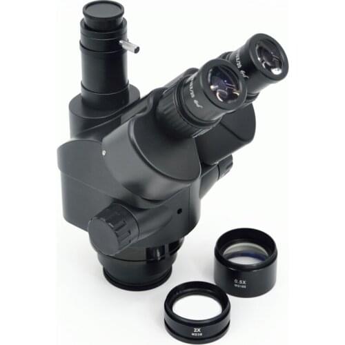 FYSCOPE MICROSCOPE 3.5X-90X Simul-Focal Trinocular Zoom Stereo Microscope Head WF10X EYEPIECE