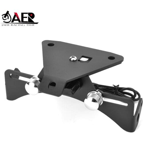 JEAR Motorcycle License Plate Bracket for Aprilia RSV4/R 2009-2019 Motorbike License Plate Holder and Light