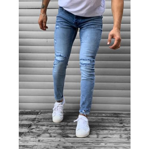 Jenalli Men's Biker Jeans