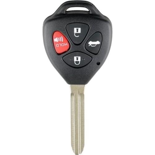 Car Remote Key Shell 4 Buttons Key Fob Case Blank Cover Replacement for Toyota Camry Corolla Avalon RAV4 Yaris Venza Matrix