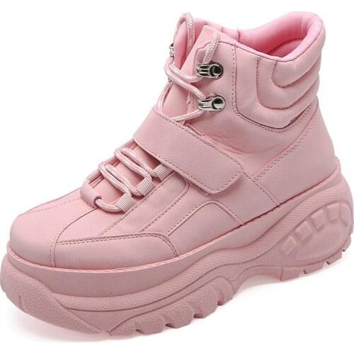 Pantshoes Round Toe Women Running Shoes Round Toe Leisure Fashion Sport Shoes Genuine Leather Anti-Slip Sneakers