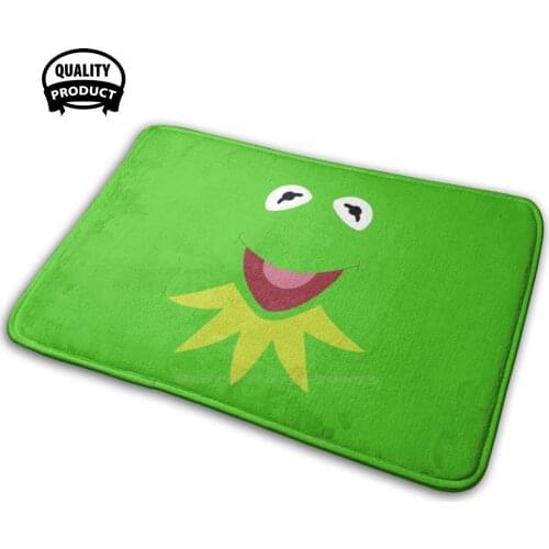 Kermit Soft Interesting Room Goods Rug Carpet The Frog The Show Puppet Cartoon Cute Geek Nerd Film Movie Jim Henson Frog