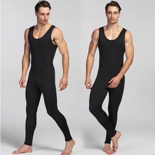 3MM Neoprene Overalls wetsuit men Scuba spearfishing skin diving suit one pieces suit Snorkeling Surfing Sun-proof swimwear