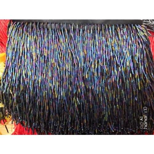 New color beaded Fringe Ribbon Trim Fringe Tassel Lace Trim YG-395 for Clothing Decoration