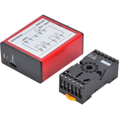 110B Vehicle Detector AC220V Single Channel Inductive Vehicle Loop Detector for Car Parking Lot Access Control