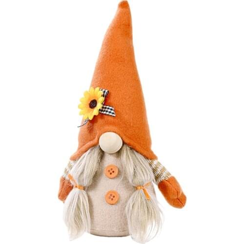 Thanksgiving Decoration Sunflower Christmas Tree Gnome Faceless Doll Home Harvest Festival Autumn Party Stuffed Toys