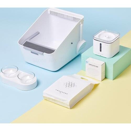 Fully Automatic Deodorizing Cat Toilet With Kitten Sand Basin, Closed Large Drinking Machine, Cat Food Basin And Cat Supplies