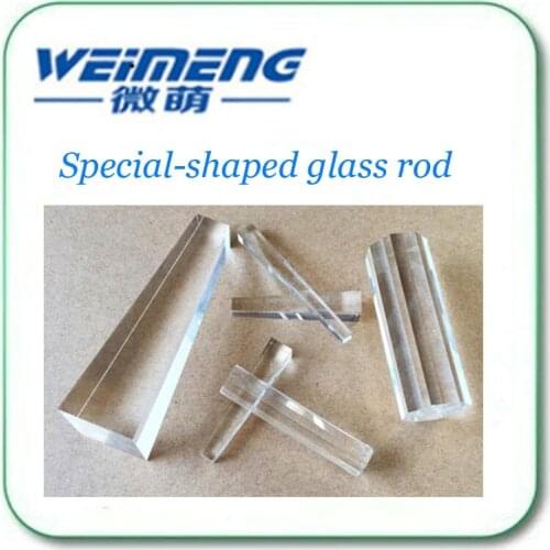 Weimeng brand 5 pieces/ bag Special-shaped glass rod Transparent reflector for scientific experiments with high quality
