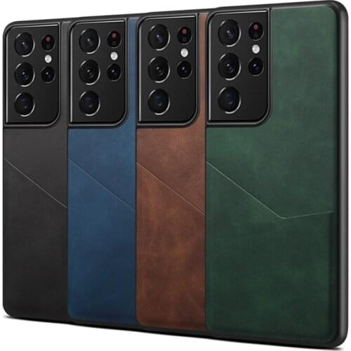 Luxury PU Leather Cases For Samsung Galaxy S10 S20 Note8 Note9 Note10 Note20 Card Pocket Shockproof Protect Cover