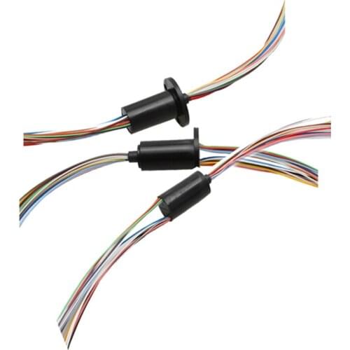 M slipring Dia.12.5mm 18CH 2A Mini Conductive Monitoring Slip Ring Electric Brush Connector Rotary Collecting Joint for DIY