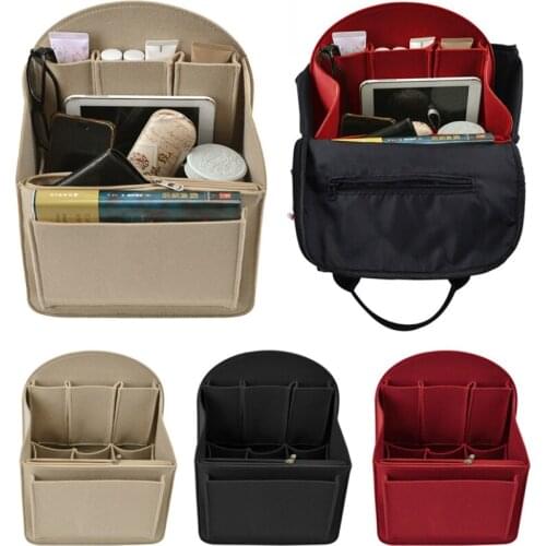 Women Shoulder Bag/Storage Backpack Liner Bag Felt Multifunction Travel Handbag Backpack Organizer Bag For Books Phone Wallet