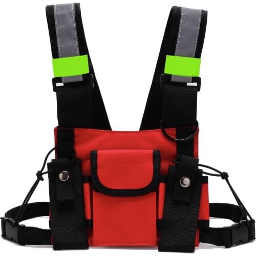 Chest Rig Waist Bag Pack Military belt tactical Nylon Belt Tactical Holster Pouch hot Two Way Waist Pack walkie talkie radio