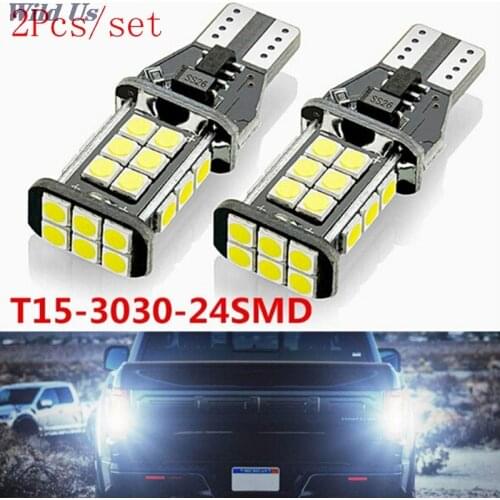 2x W16W T15 LED Bulbs 2835 SMD Canbus OBC Error Free LED Backup Light 921 912 W16W LED Bulbs Car Reverse Lamp Xenon White DC12V