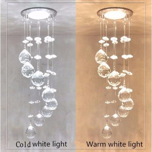 LED k9 chandeliers / LED Light / led lustre light led Restaurant Crystal Chandelier Bedroom 3W Crystal Lighting