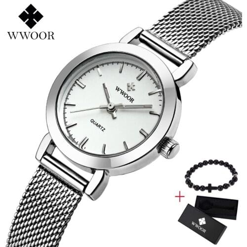 WWOOR Fashion Luxury Brand Women Quartz Watch Creative Thin Ladies Wrist Watch For Montre Femme Female Clock relogio feminino
