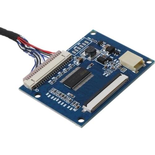 1Set Standard 20Pin 1-ch LVDS Input to 50Pin TTL Port Output Driver Controller Board with Cable