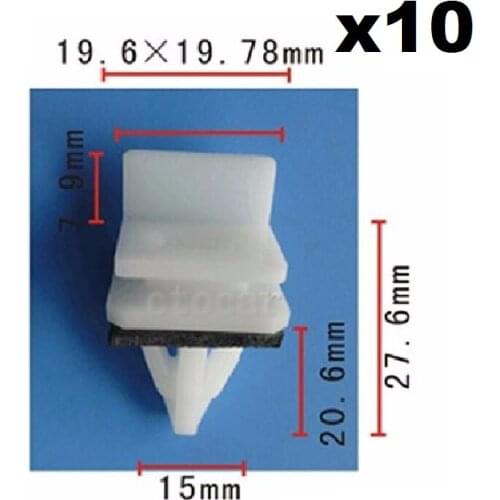 10x Rivet Retainer Fastener Panel Skirt Sill Clips Fit For Honda 91513-SM4-000