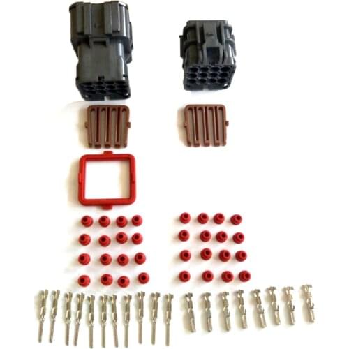 16 Pin Waterproof Automotive Connector DJ7161-1.8-11 / 21 Male and Female Car Plug Housing with Terminal