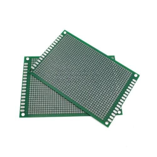 2PCS 8x12cm Double side Protoboard Circuit Tinned Universal DIY Prototype PCB Board