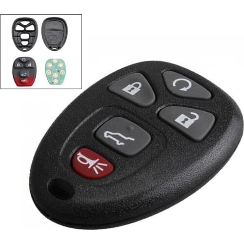315Hz 5 Buttons Remote Start Car Keyless Entry Key Fob Transmitter Clicker Alarm for Chevy CMG OUC60270 / 15913415