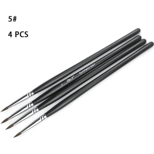 4pcs Dental Porcelain Brush Pen Dental Pen 5# Dental Materials