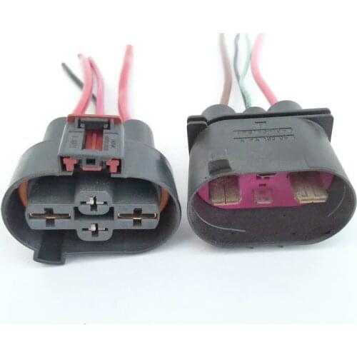 4Pin Car electronic fan plug wire harness for Volkswagen Sagitar Magotan golf CC For Audi A3 Q3 A1 1K0 906 234 1J0 906 444