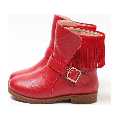 Kids Shoes kids winter boots for girls leather snow boots laarzen meisjes kinder laarze chaussures fille hiver martin boots sale