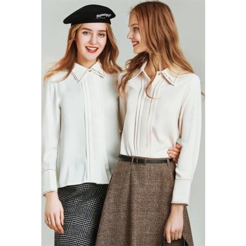 HAVVA Women's Shirts With Embroidery