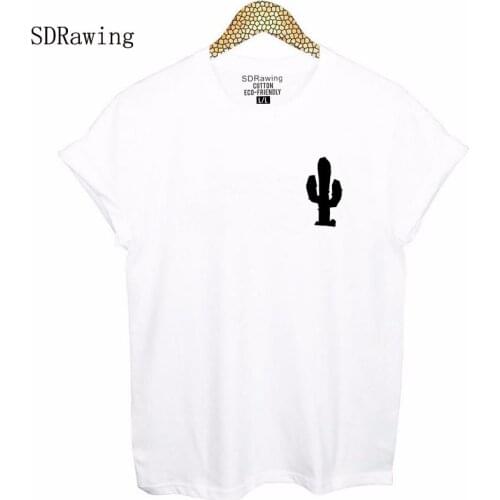 Plant cactus print cotton t Shirt Top Triblend Crazy Plant Lady T-Shirt Tee Ladies Girl Women Gardener Farmer plus size