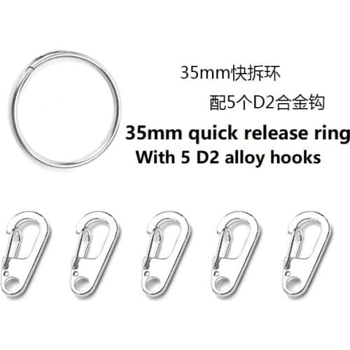 Alloy Carabiner With Buckle For Keychain Pendant Padlock Release Keychain For Camping Hiking Tents Spring Snap Hook