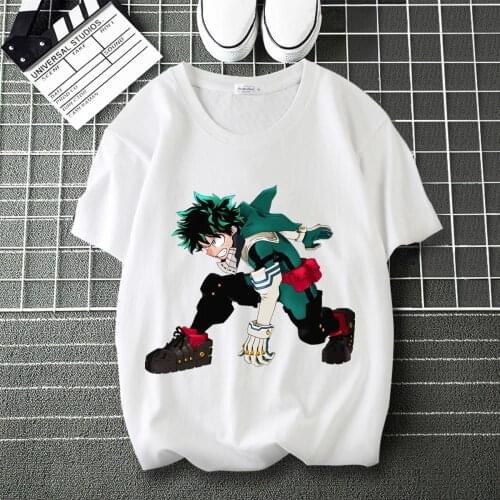 My Hero Academia Bakugo Katsuki LOGO Print Cool T-Shirt O-Neck Short Sleeve Modal Unisex Tee
