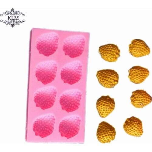 Strawberry shaped cake silicone mold DIY chocolate making tool for cake shop decoration accessories kitchen baking tool KLM