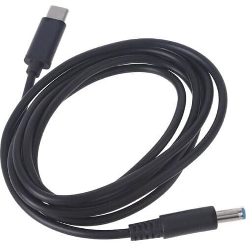 R2JA Computer Accessories 1.5M Type-C PD Charging Wire 4.5x3.0mm DC Plug Converter Compatible with HP-Laptop