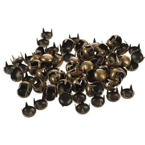 100pcs 7mm round rivet cone bronze decorative studs rivet DIY crafts