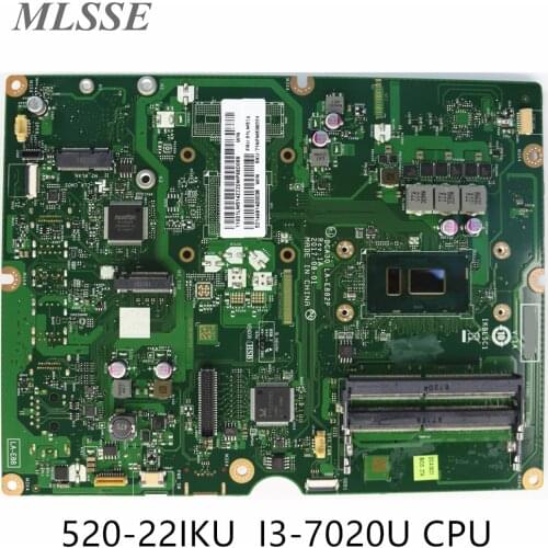 For Lenovo Ideacentre AIO 520-22IKU All-in-One Motherboard I3-7020U CPU DDR4 LA-E882P 01LM514 Fast ship