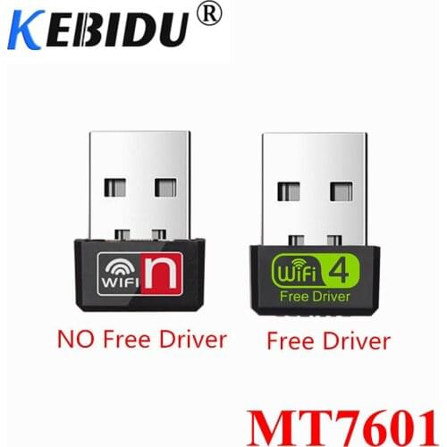 KEBIDU Mini USB WiFi Adapter MT7601 150Mbps Network Card wifi Dongle PC Ethernet wi-fi Adapters 2.4G Lan Antena Wi Fi Receiver