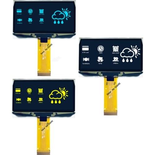 2.42 2.4 inch Blue white Green Yellow 128x64 OLED display module 8bit-6800/8080 4-SPI serial I2C IIC Interface 24PIN ssd1309