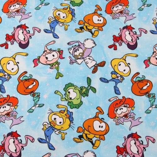 Cartoon Snorks Elf 100% Fabric for Kids Clothes Bedding Set Hometextile Curtain Cushion Cover DIY Needlework Material