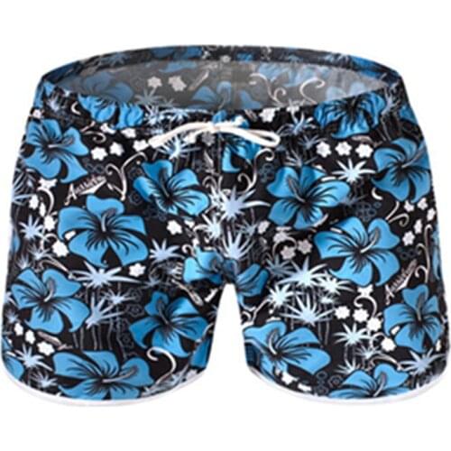 AUSTINBEM Mens beach shorts pant flower print leisure short briefs men swimwear sunga masculina men swimsuit board shorts trunk